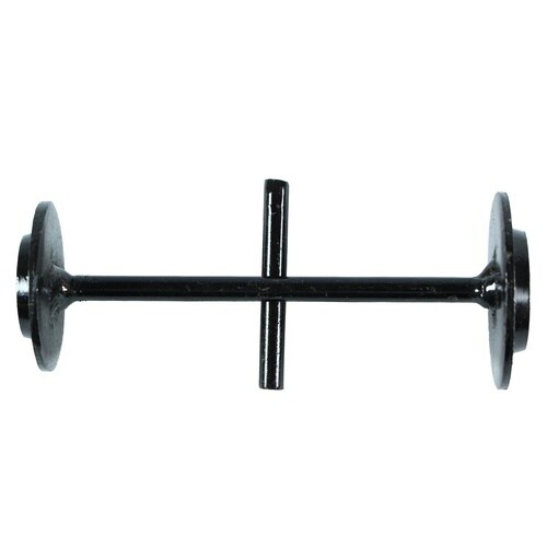 本焼ホームタイ鏝 ツバ付26x30mm