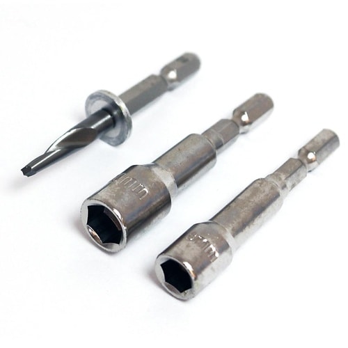 波板ドリルとフックボルトソケットセット