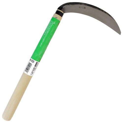 #034058 薄鎌 片刃 鋼付 180mm