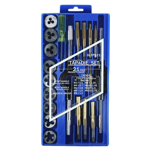 タップダイスセット チタンコート 21pcs
