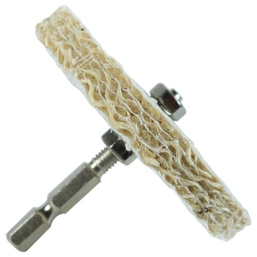 #072855 六角軸付サイザルバフ 75mm