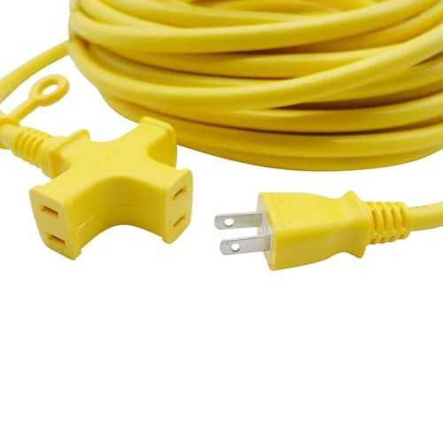 電工延長コード 黄 15A 20m