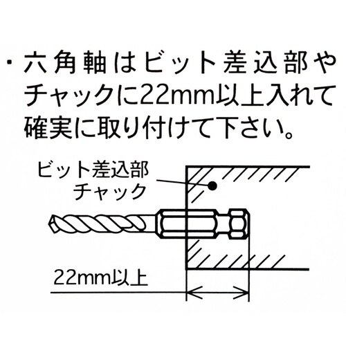 ナチ 六角軸鉄工ドリル 8.0mm