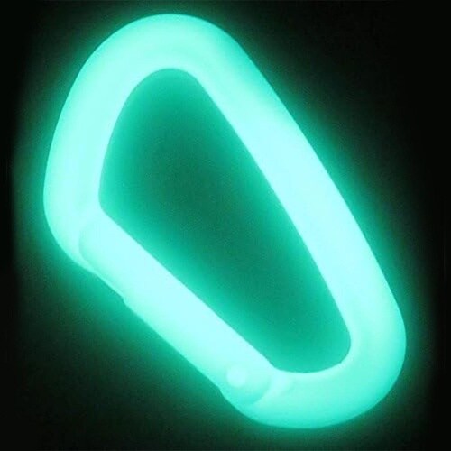 #080542 CARABINER 燈小 蓄光 白