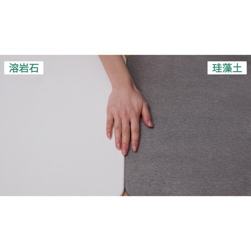 YA−02M 溶岩石バスマット厚手ソフト GY