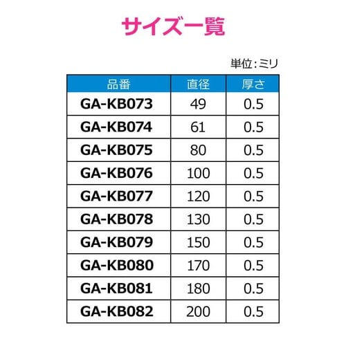 GA−KB077 ステンレスプレート 直径120
