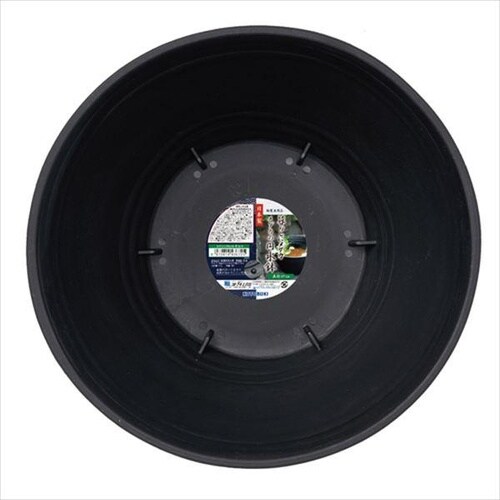 メダカ 円水鉢 黒 Φ39