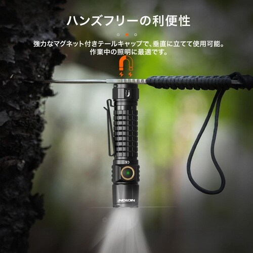 フラッシュライト BK IPX8 2000LM