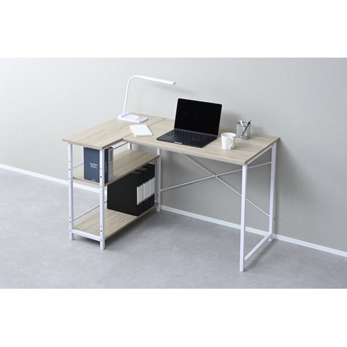 L字コーナーデスク ホワイト