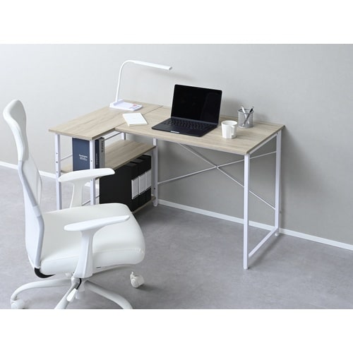 L字コーナーデスク ホワイト