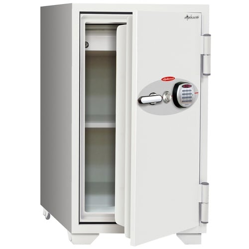 アラーム付1.5時間大型耐火金庫84L段差4段まで