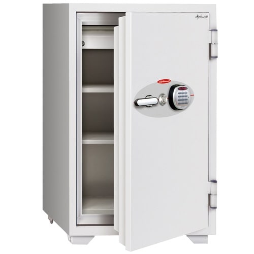 アラーム付2時間大型耐火金庫129L(段差4段まで