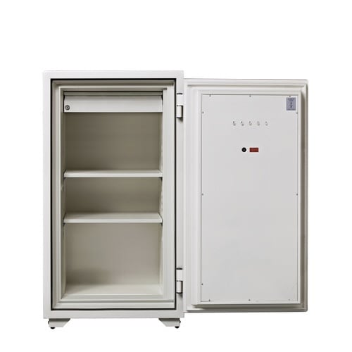 アラーム付2時間大型耐火金庫162L(段差4段まで