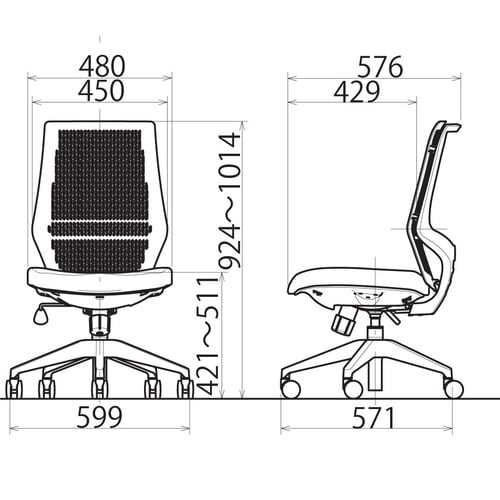 YC−R200NW−O (オレンジ)チェアー