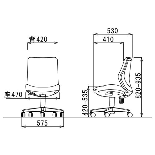 OA−3105 (グレー)チェアー