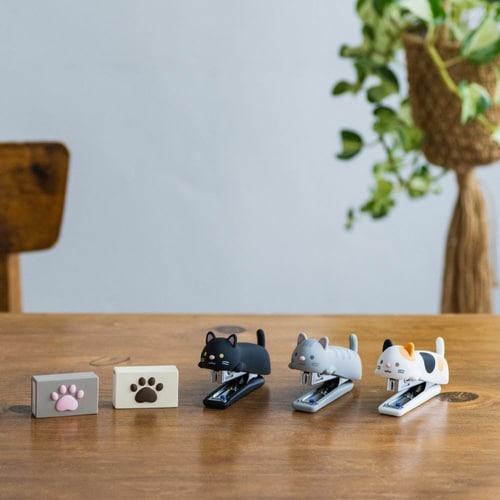 シリコンカバー針ケース ねこのあし ブラウン×5