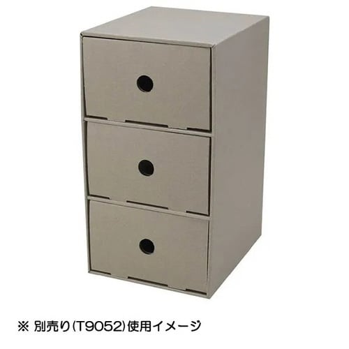 収納ミニカラーボックス引き出し グレー×10