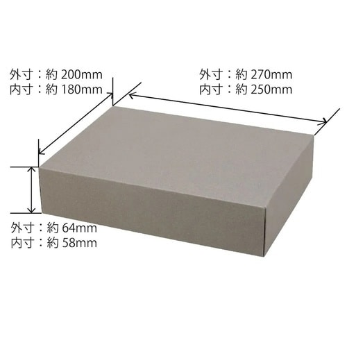 収納 フタ付きボックス Mサイズ グレー×10