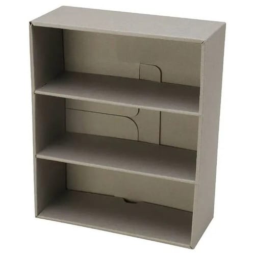 収納 ミニシェルフ 卓上サイズ 3段 グレー×5