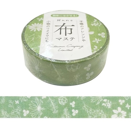 マスキングテープ 布マステ カームフラワー×10