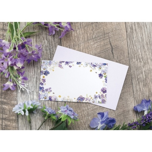 ポライト ミニカード 封筒付き ヴィオラ×10