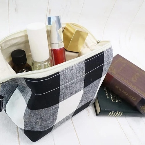 ブロックチェック ワイヤーポーチ