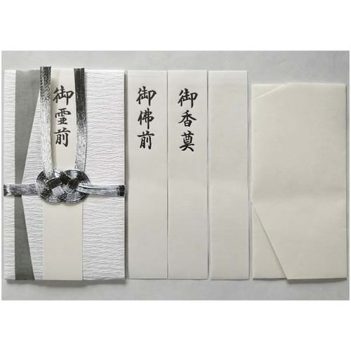 弔事 新檀紙 双銀10本 短冊入×10