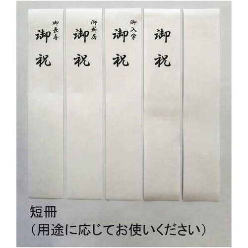祝儀袋 蝶結び 多用途短冊入 紅×5