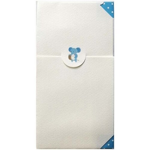 祝儀袋 デザイン金封 お祝 ゾウ ブルー×10