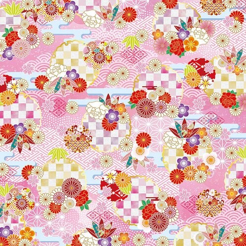 友禅千代紙15.0花小路×20