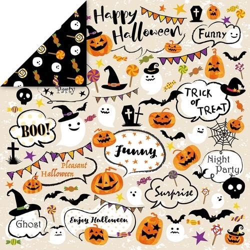 ハロウイン両面ちよがみ×10