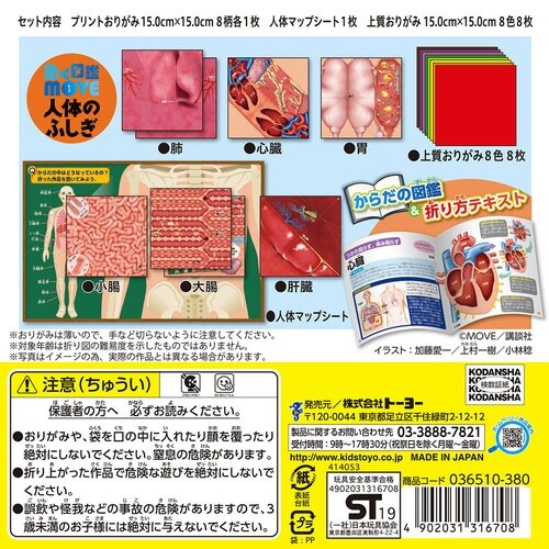 MOVE人体のふしぎおりがみ×10