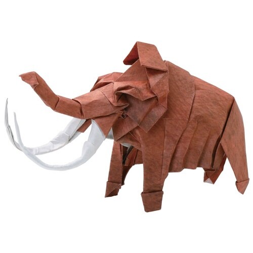 超難解折紙 マンモス×2