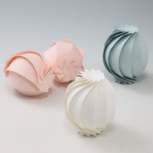 曲線折紙 スフィア×2