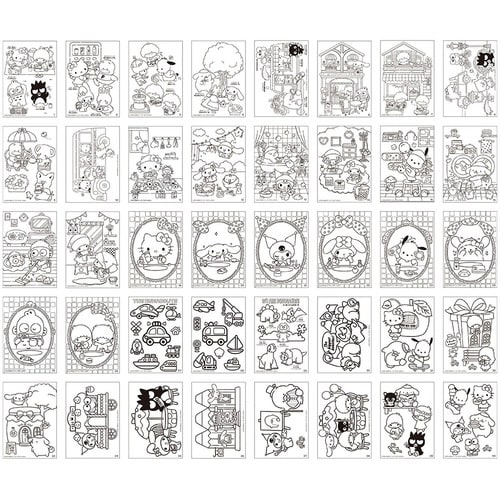 DXポケットぬりえサンリオキャラクターズ×10