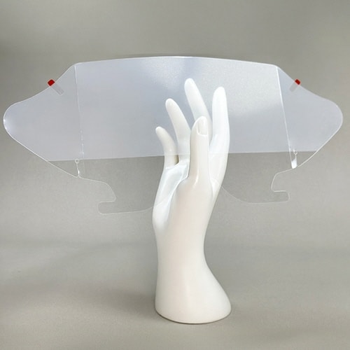 医療用アイシールドφマスクに装着できるタイプ