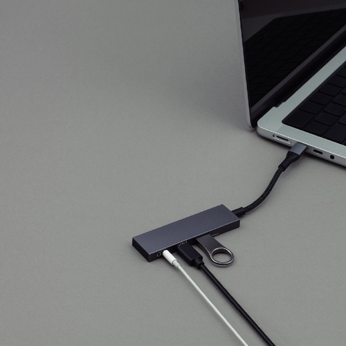 USB3.2Type−C2pアルミハブ/グレー