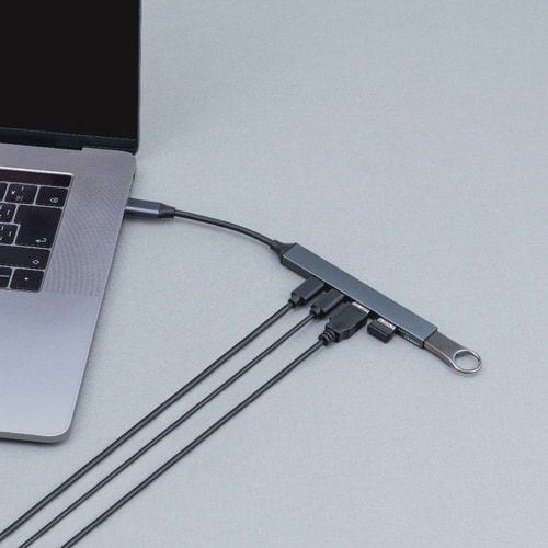 PDUSB3.2G1+2.0 5Pアルミハブグレー