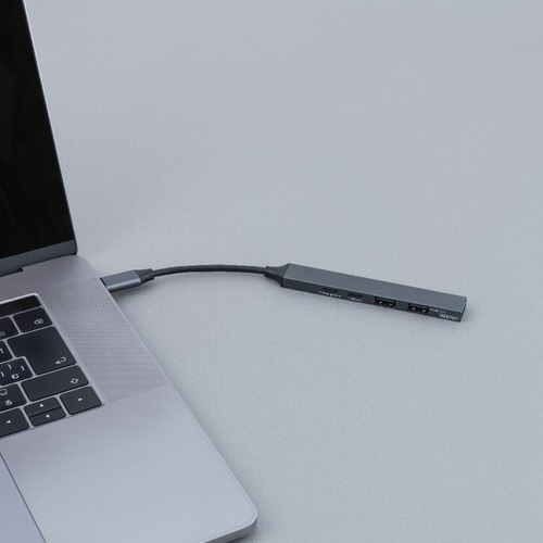 PDUSB3.2G1+2.0 5Pアルミハブグレー