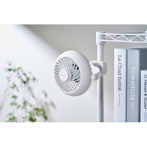 ポータブルファン クリップ式 ホワイト