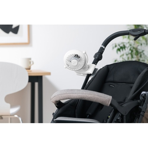 ポータブルファン クリップ式 ホワイト