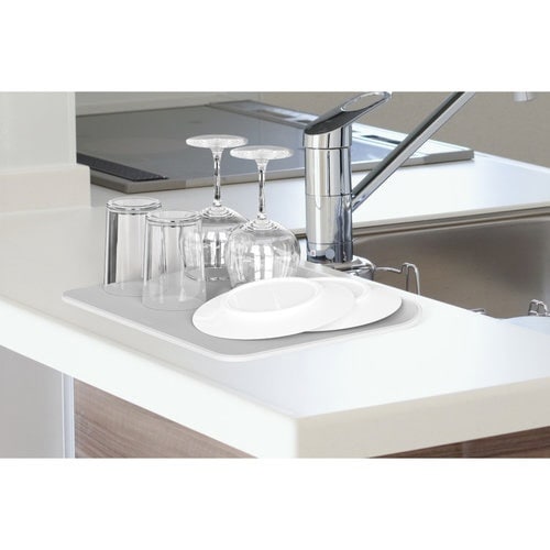 超速乾・超吸水 水切りマット&クロス Lサイズ