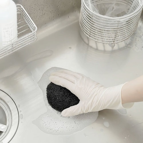 PET糸製シンク用スポンジクリーナー丸×24