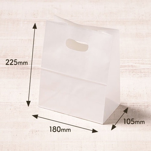 手提げ紙袋 イーグリップ ホワイト M500