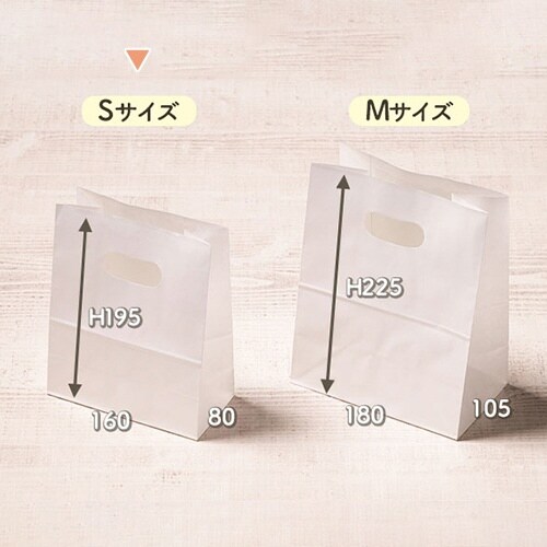 手提げ紙袋 イーグリップ ホワイト S500