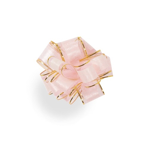 リボンワンタッチリボンフラアリーNo.7ピンク