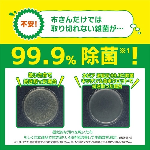 ネピア激吸収キッチンウエットティシュ×6