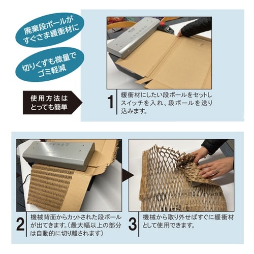 段ボール緩衝材製造機FCS500