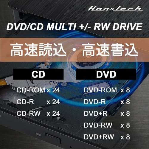 USB−HUB付 外付けDVDドライブ