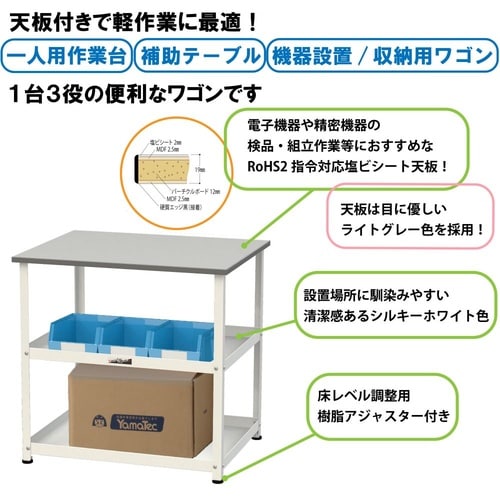 天板付きワゴン固定式HTR−7560GYW